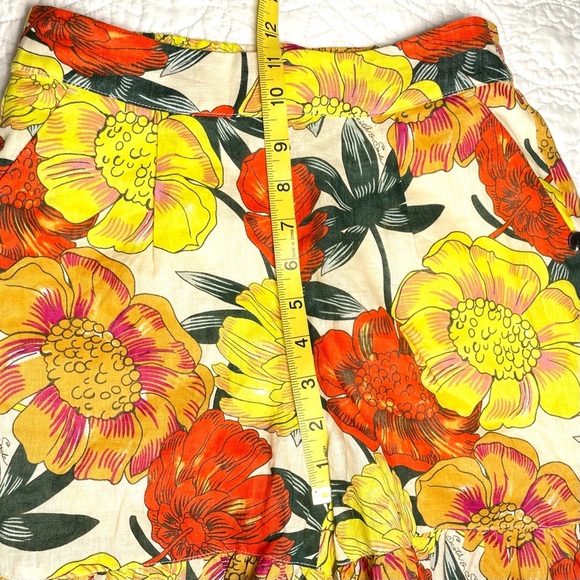 Scotch & Soda Girls R’Belle Linen High Rise Ruffle Shorts Size 10 Like New - Picture 9 of 14